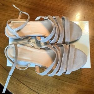 Suede grey sandals. Size 10/41